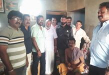 ಸದಾನಂದ ಕುಲಾಲ್ ಮನೆಗೆ ಹಿಂದೂ ಯುವಸೇನೆ ಮುಖಂಡರ ಭೇಟಿ, ಆರೋಗ್ಯ ವಿಚಾರಣೆ